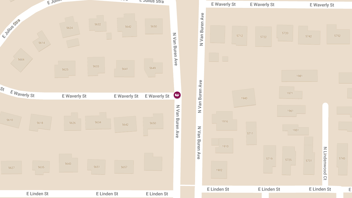 Injury Crash at Waverly St & Van Buren Ave