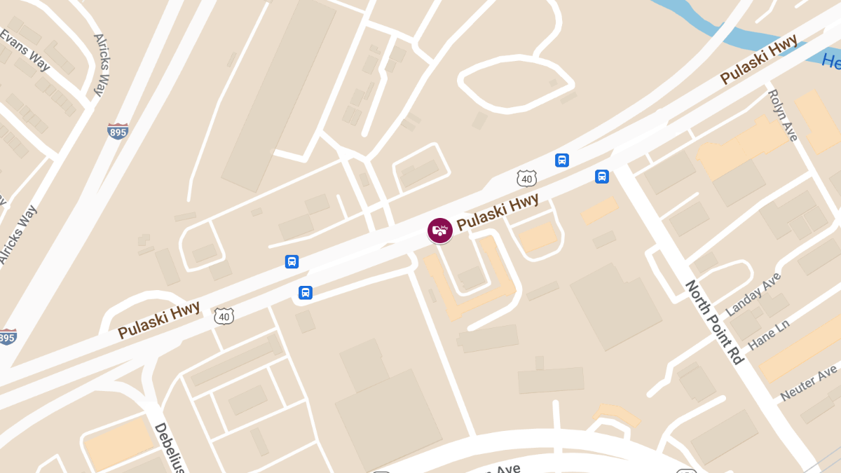 Injury Crash near Deluxe Motel on Pulaski Hwy