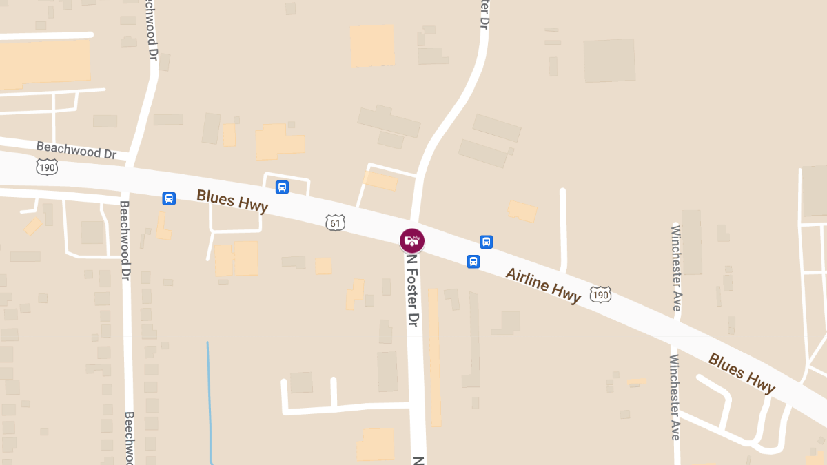 Injury Crash on Airline Hwy at N Foster Dr