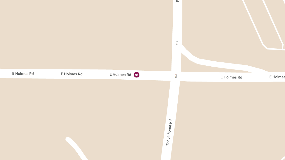 Injury Crash on Holmes Rd East of Tchulahoma Rd