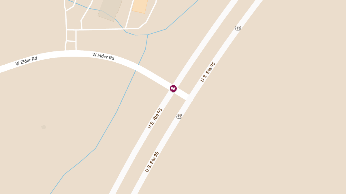 Injury Crash on Hwy 95 at Elder Rd