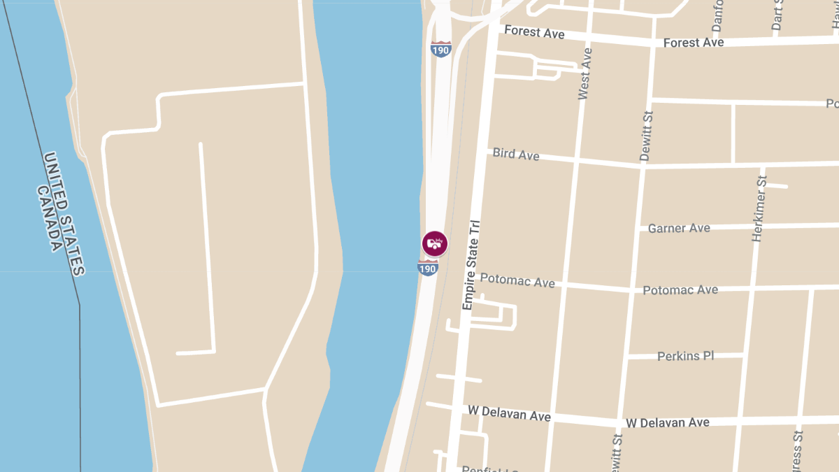 Injury Crash on I-190 NB Between Exit 14 & Exit 15