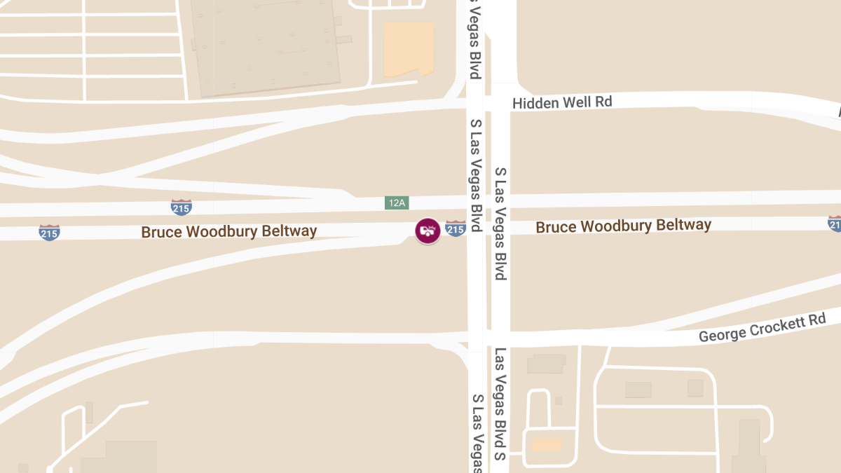 Injury Crash on I-215 Westbound near Las Vegas Blvd