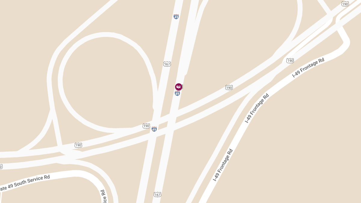 Injury Crash on I-49 SB 