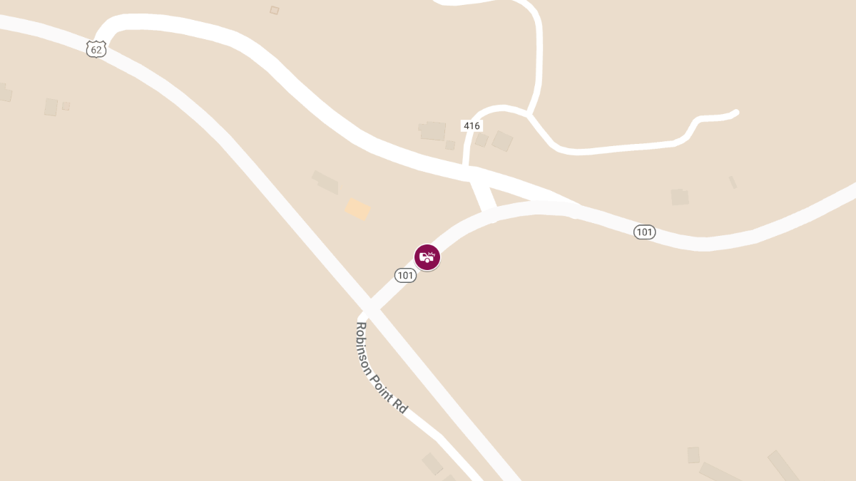 Injury Crash on SB State Highway 101 near U.S. Highway 62