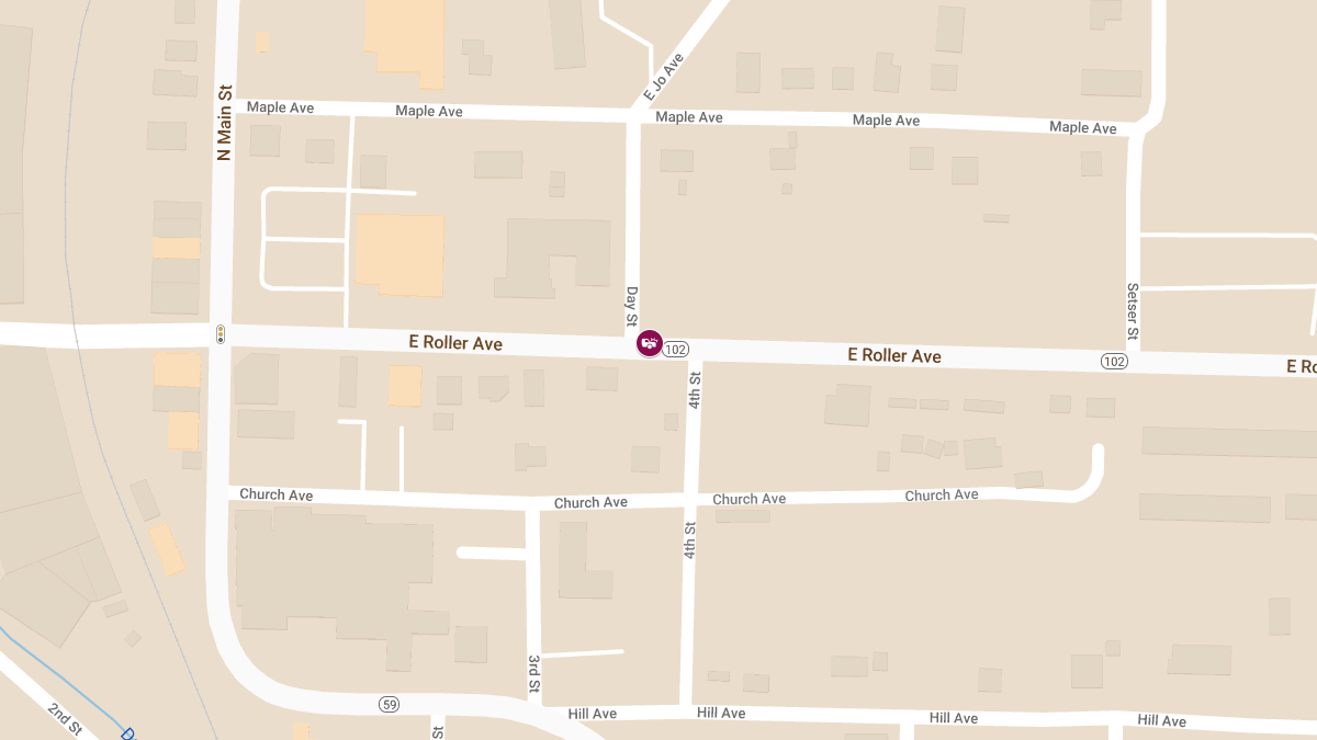 Injury Crash on SH 102 Near SH 59