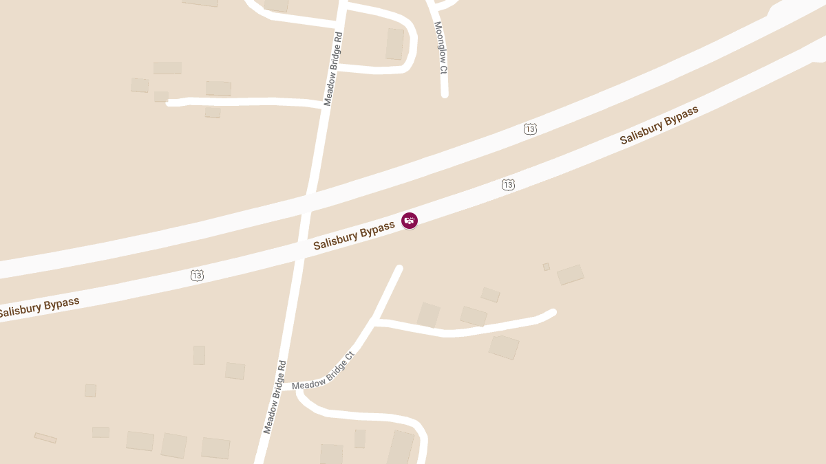 Injury Crash on Salisbury Bypass near SomersetWicomico County Line