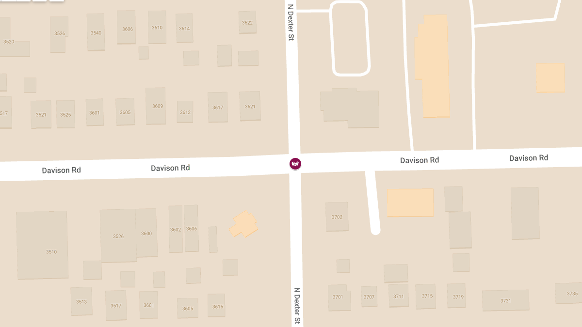 Injury Vehicle Accident at Davison Rd & N Dexter St