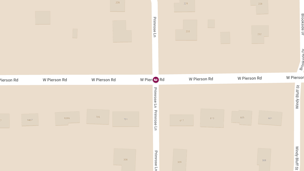Injury Vehicle Accident at W Pierson Rd & Primrose Ln