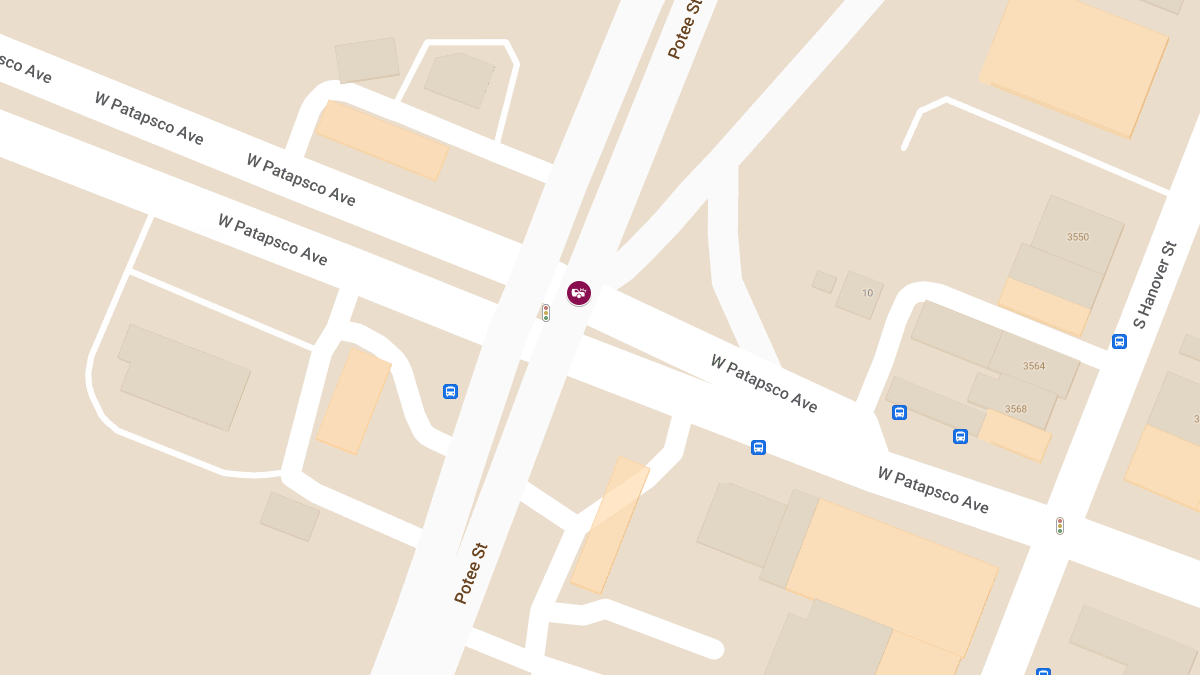 Leg Injury From Crash at W Patapsco Ave & Potee St