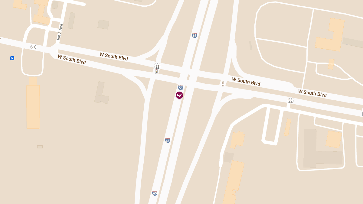 Major Crash Causes Delays on I-65 NB at Exit 168