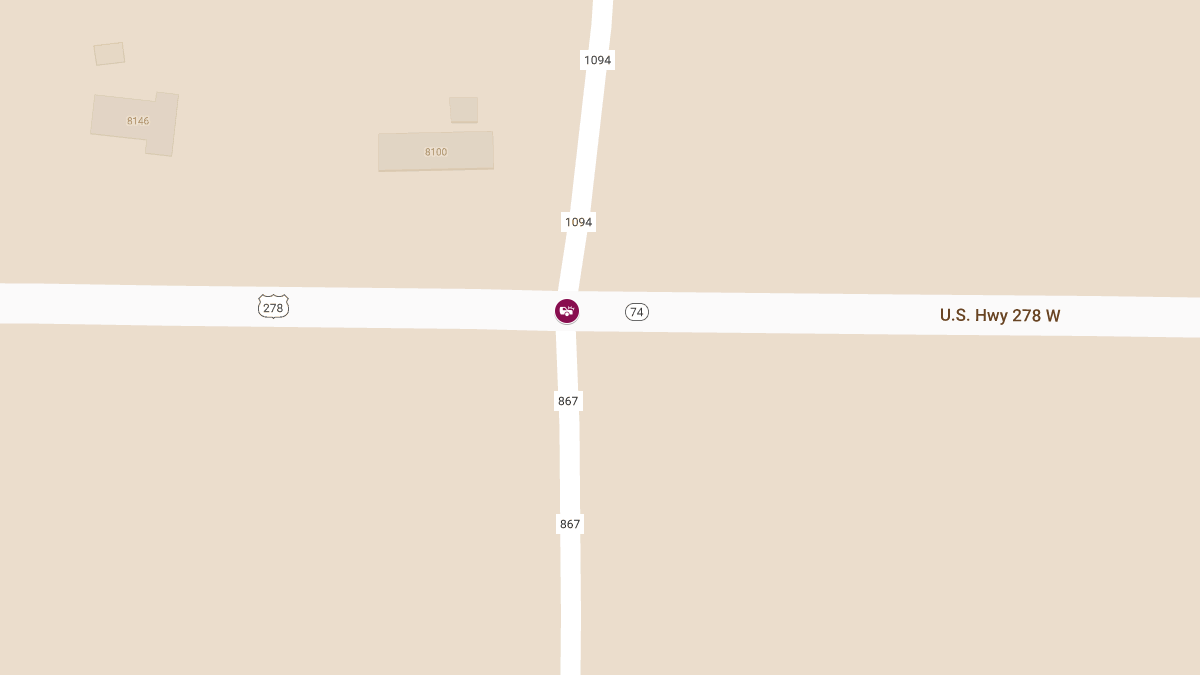 Major Crash Causes Delays on US-278 WB at CR 1094