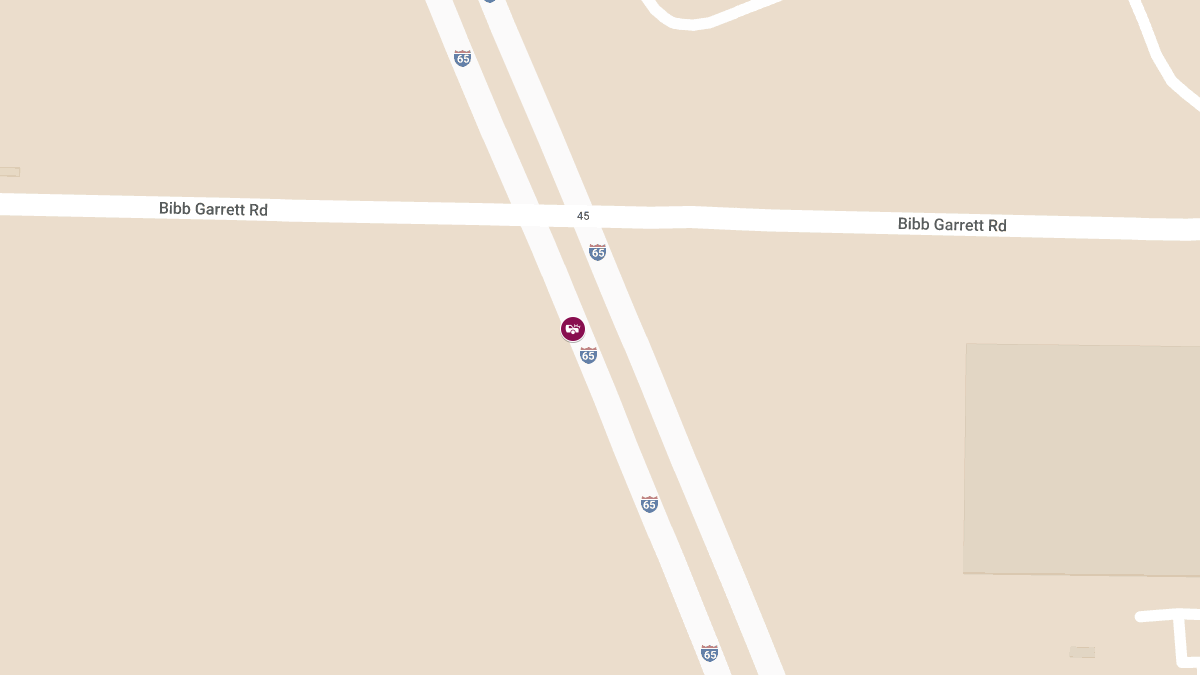 Major Crash Cleared on I-65 Near Garrett Rd