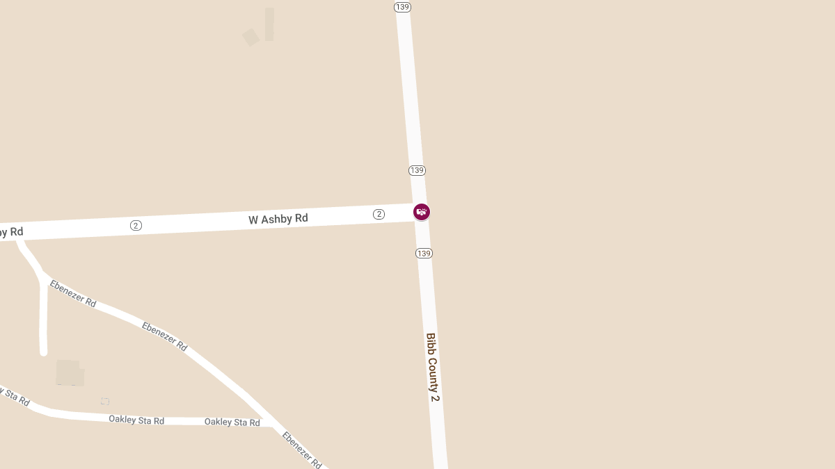 Major Crash on AL 139 at W Ashby Rd