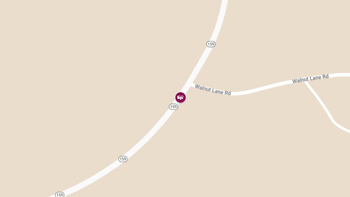 Major Crash on AL 159 SB at MP 22.39 Near Walnut Lane Rd