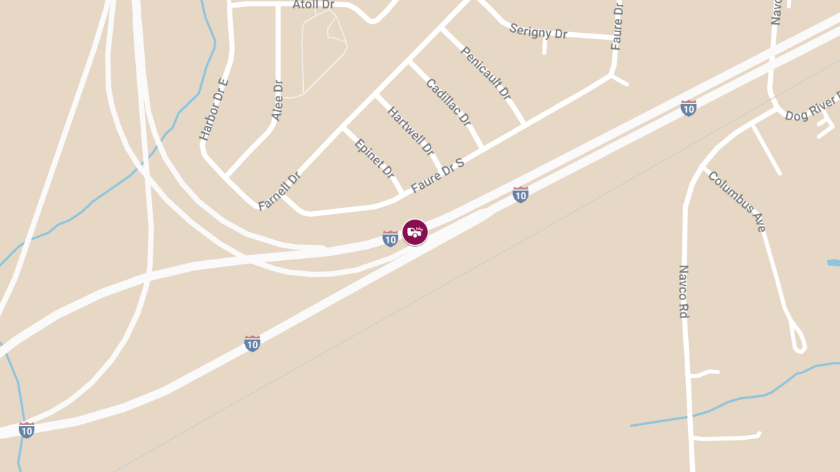 Major Crash on I-10 Eastbound Near Exit 20