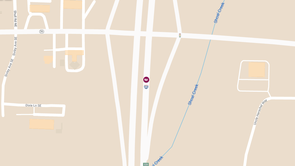 Major Crash on I-65 SB Near MP 328 at AL 36