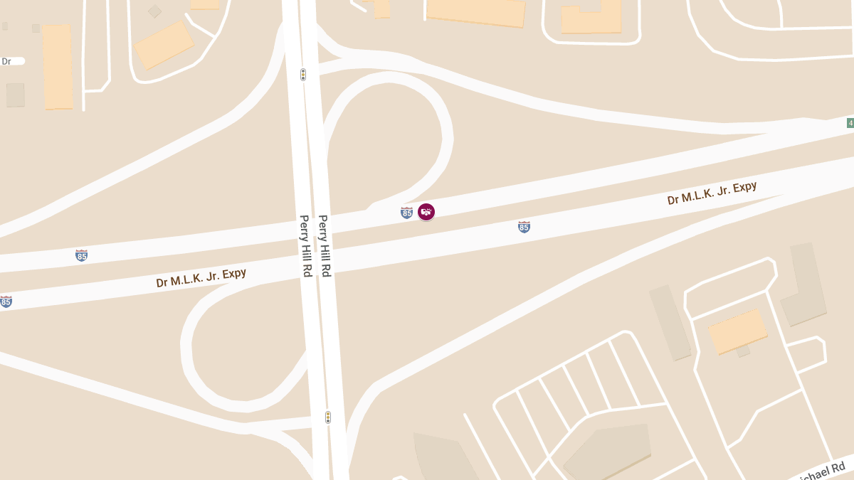 Major Crash on I-85 NB at MP 71.62