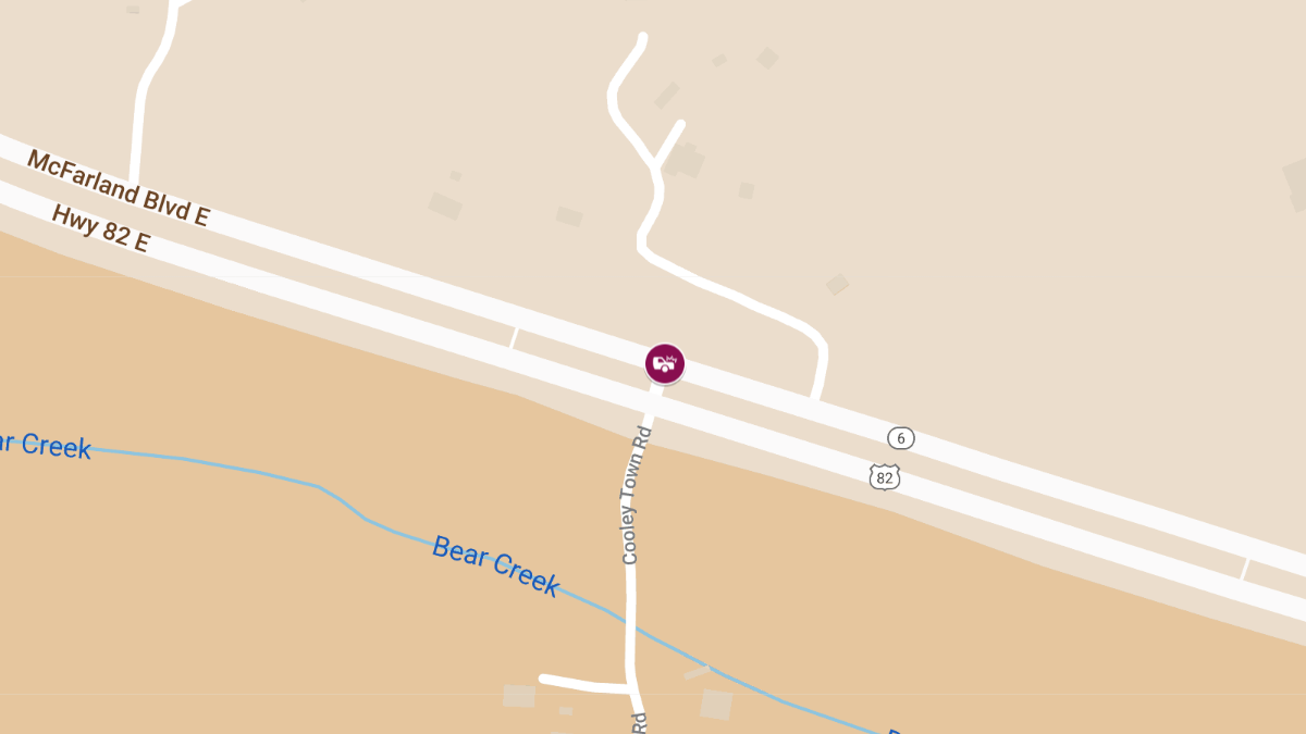 Major Crash on US82 EB at MP 69.94 and Cooley Town Rd