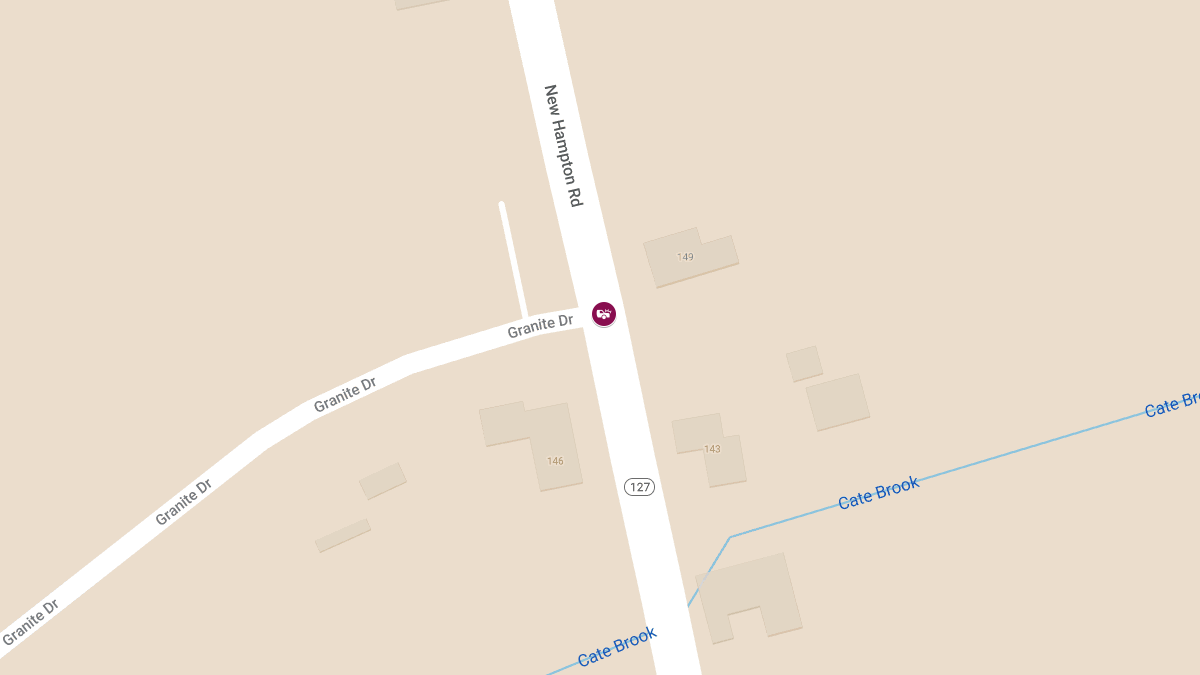 Motor Vehicle Accident With Injuries at Granite Dr & New Hampton Rd