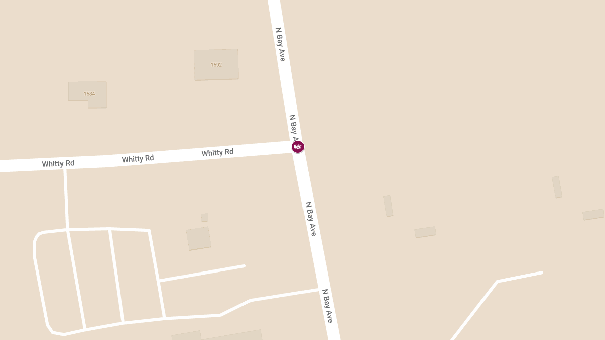 Motor Vehicle Accident with Head Injury at North Bay Ave & Whitty Rd