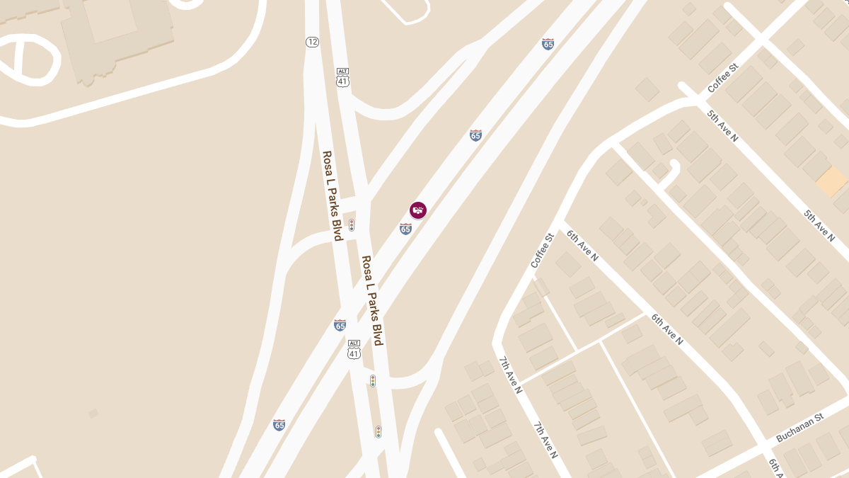 Motor Vehicle Accident with Injuries at MM 75 8 I65 S