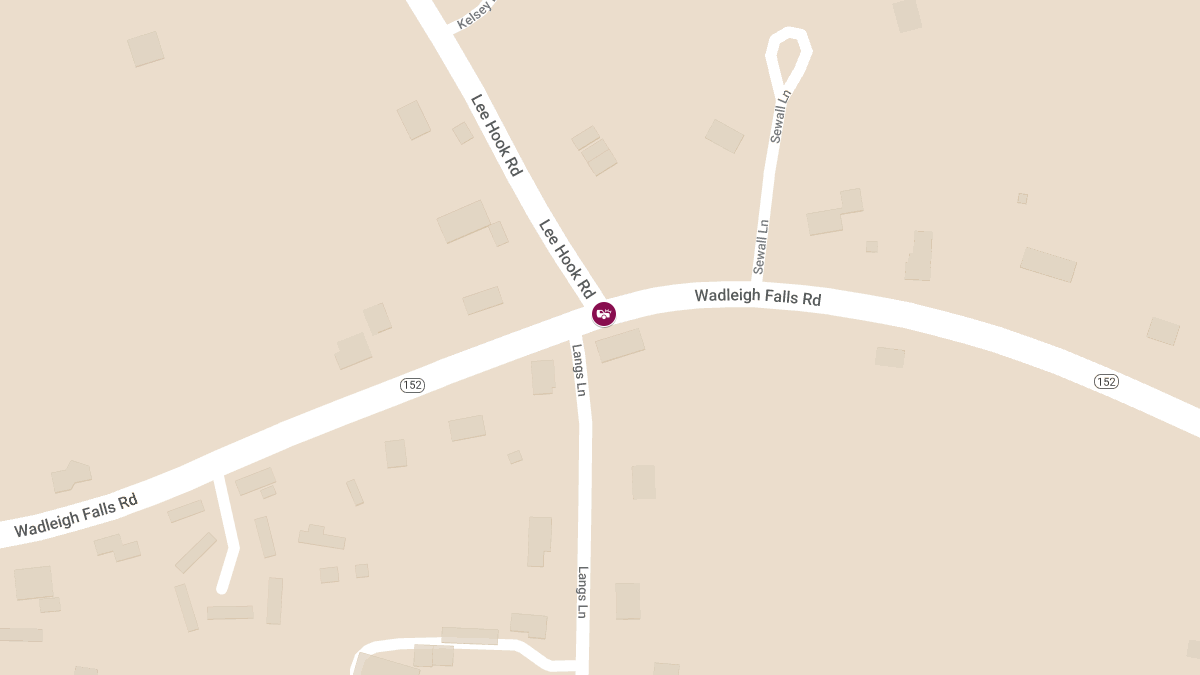 Motor Vehicle Accident with Injuries at NH Route 152 and Lee Hook Rd