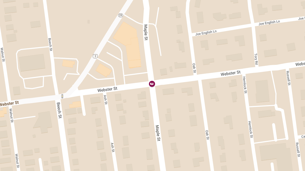 Motor Vehicle Accident with Injuries at Webster St and Maple St