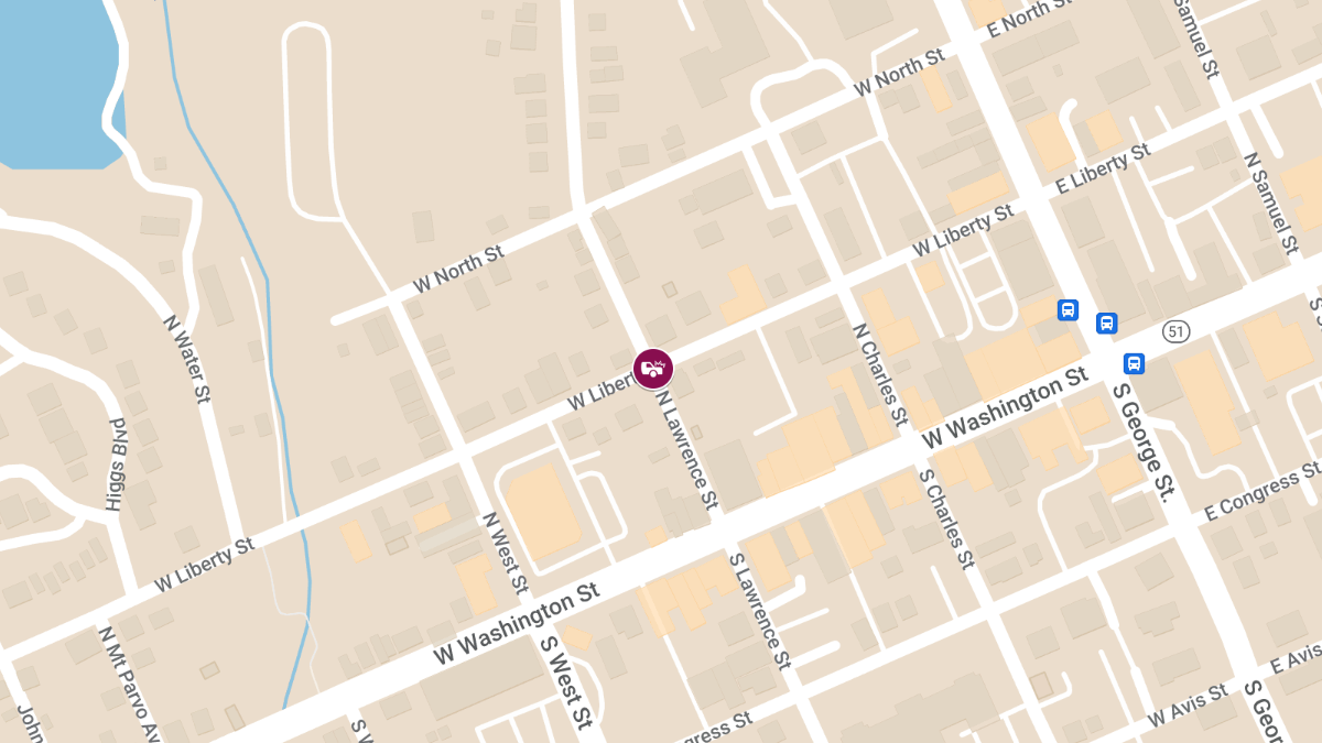 Motor Vehicle Accident with Injury at N Lawrence St & W Liberty St