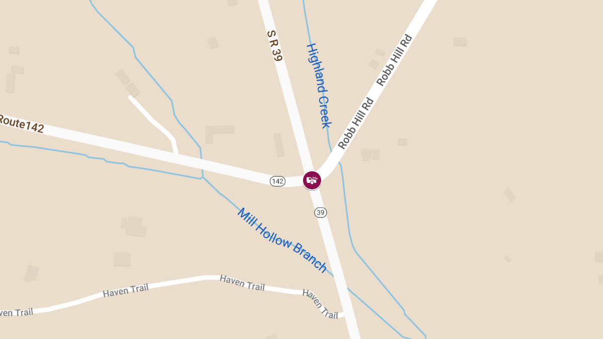 Motor Vehicle Accident with Injury at Rob Hill Rd & State Rd 39