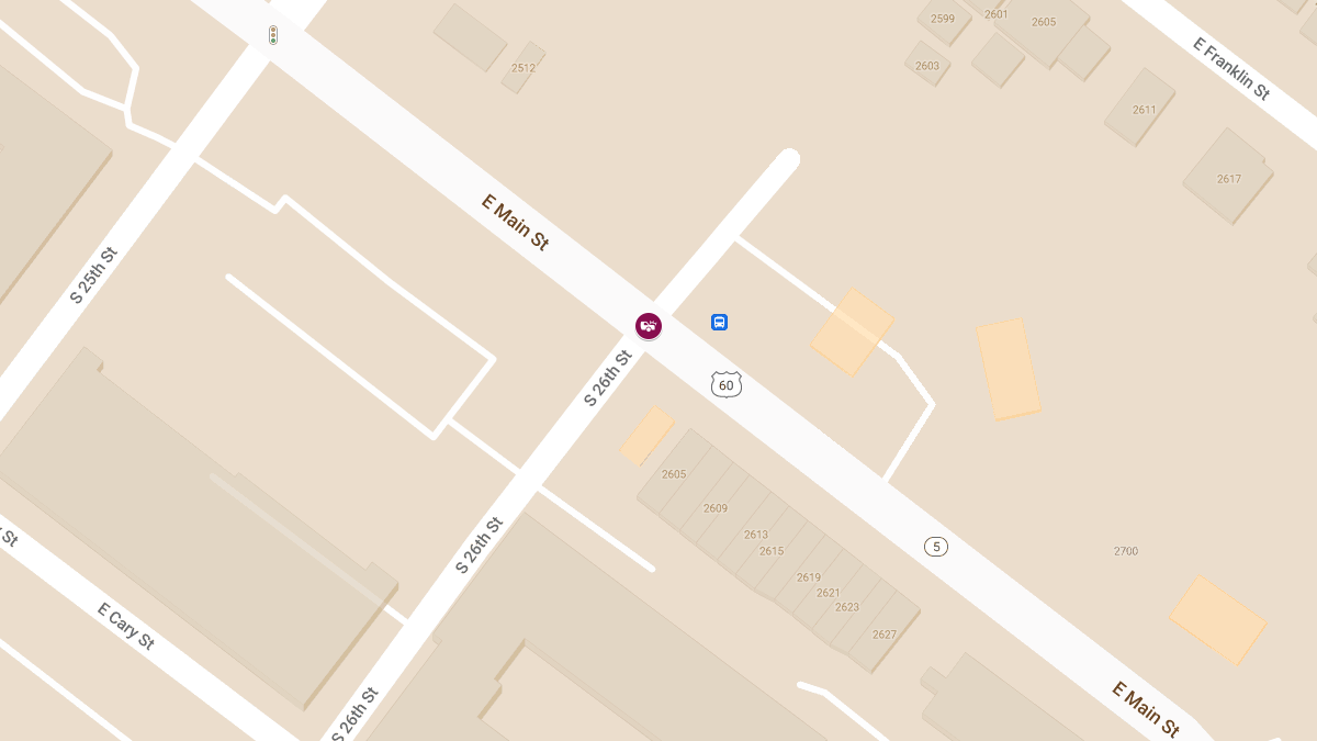 Motor Vehicle Collision With Injuries at E Main St & N 26th St