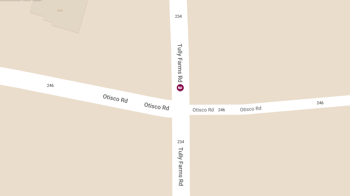 Motor Vehicle Collision With Injuries on Tully Farms Rd