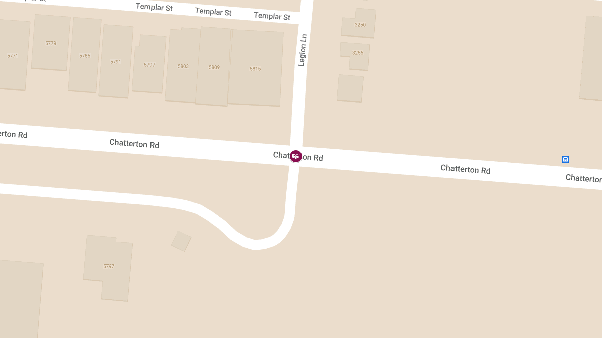 Motor Vehicle Collision at Chatterton Rd & Legion Ln