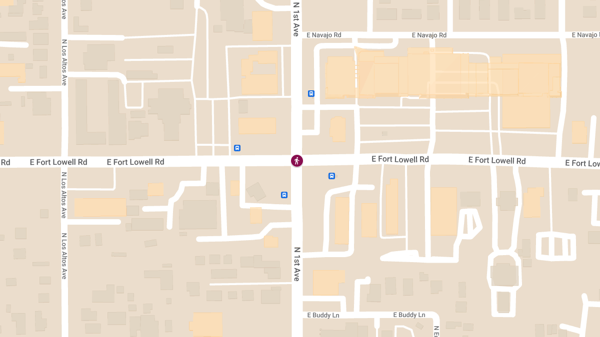 Motor Vehicle Collision with Injuries at N 1st Ave & E Fort Lowell Rd