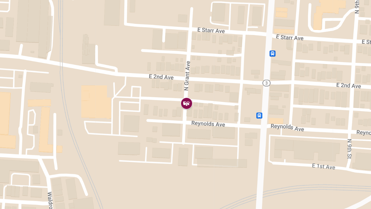Motor Vehicle Collision with Injuries on N Grant Ave