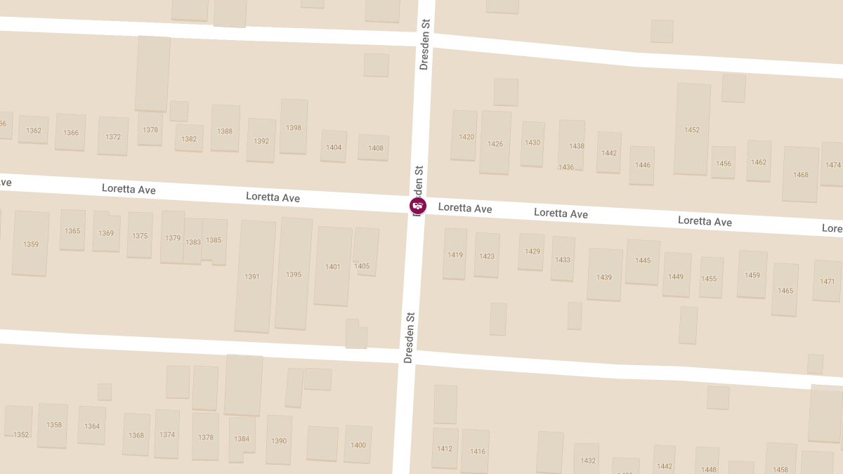 Motor Vehicle Crash With Injuries at Loretta Ave & Dresden St