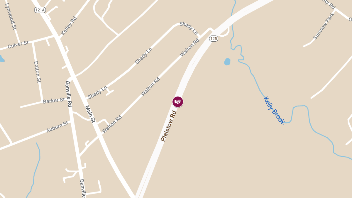 Motor Vehicle Crash With Injuries on Route 125 SB at Walmart Lights