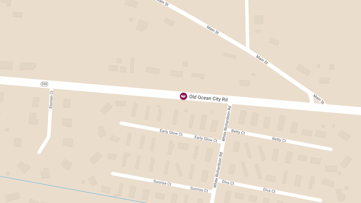 Motor Vehicle Crash on Old Ocean City Rd with Live Wires Down