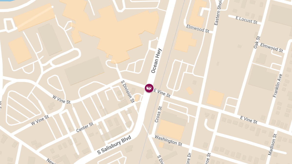 Motor Vehicle Crash with Injuries at S. Salisbury Blvd & E. Vine St