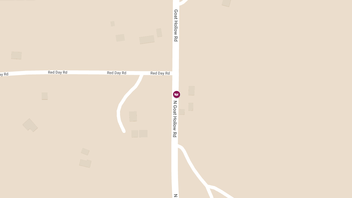 Motor Vehicle Crash with Injuries on N Goat Hollow Rd