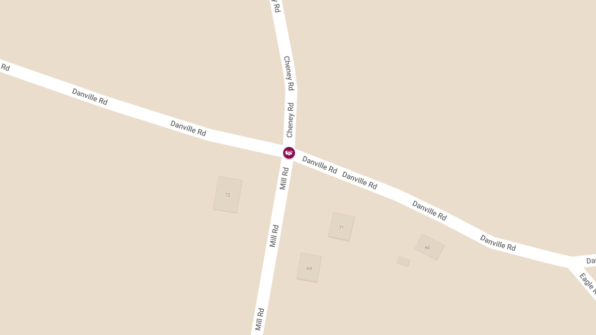Motor Vehicle Crash with Injury at Danville Rd & Mill Rd