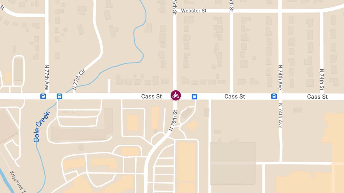 Motorcycle Accident at 76th & Cass Causes Injuries