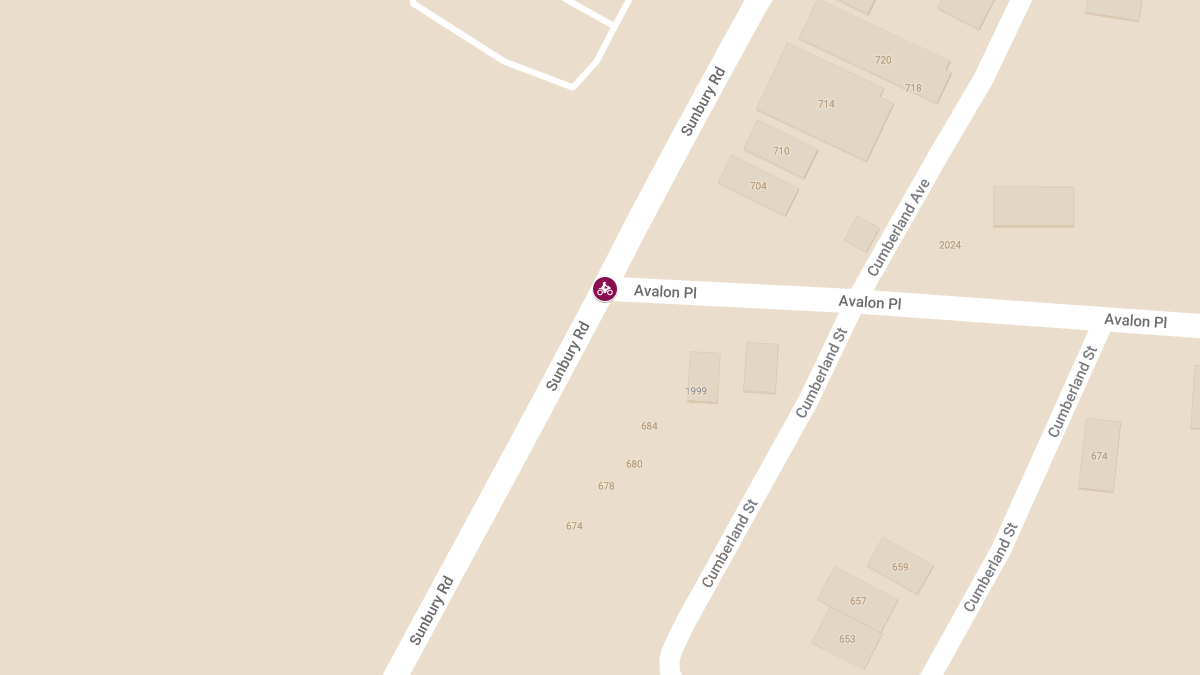 Motorcycle Crash With Injuries at Avalon Pl & Sunbury Rd