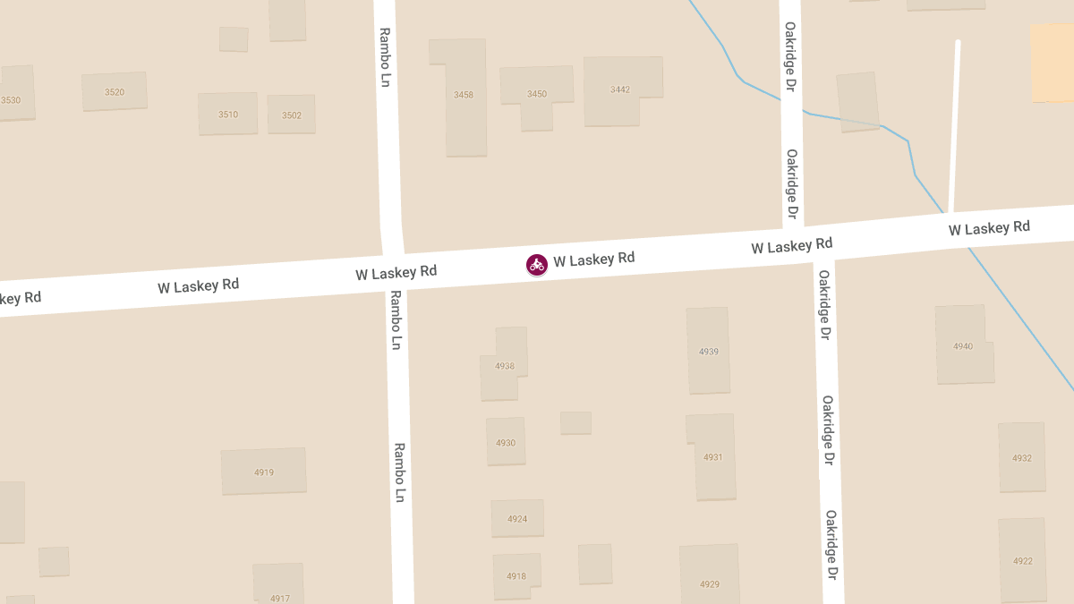 Motorcyclist Critically Injured in Crash on Laskey Rd near Rambo Ln