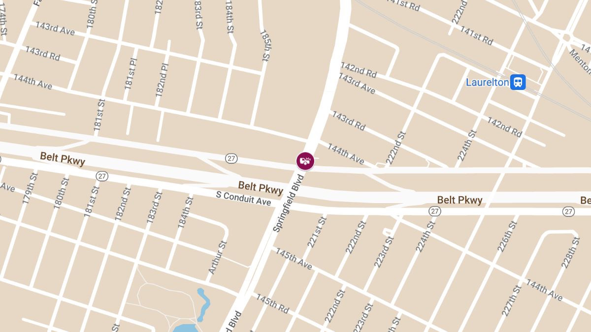 Multi-Car Pile-Up at Springfield Blvd & North Conduit Ave