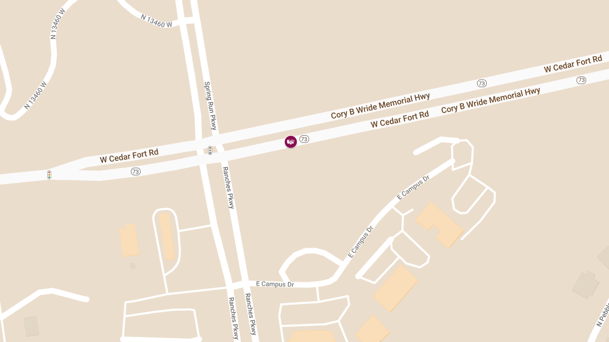 Multi-Vehicle Accident on SR-73 near Cory B. Wride Memorial Hwy