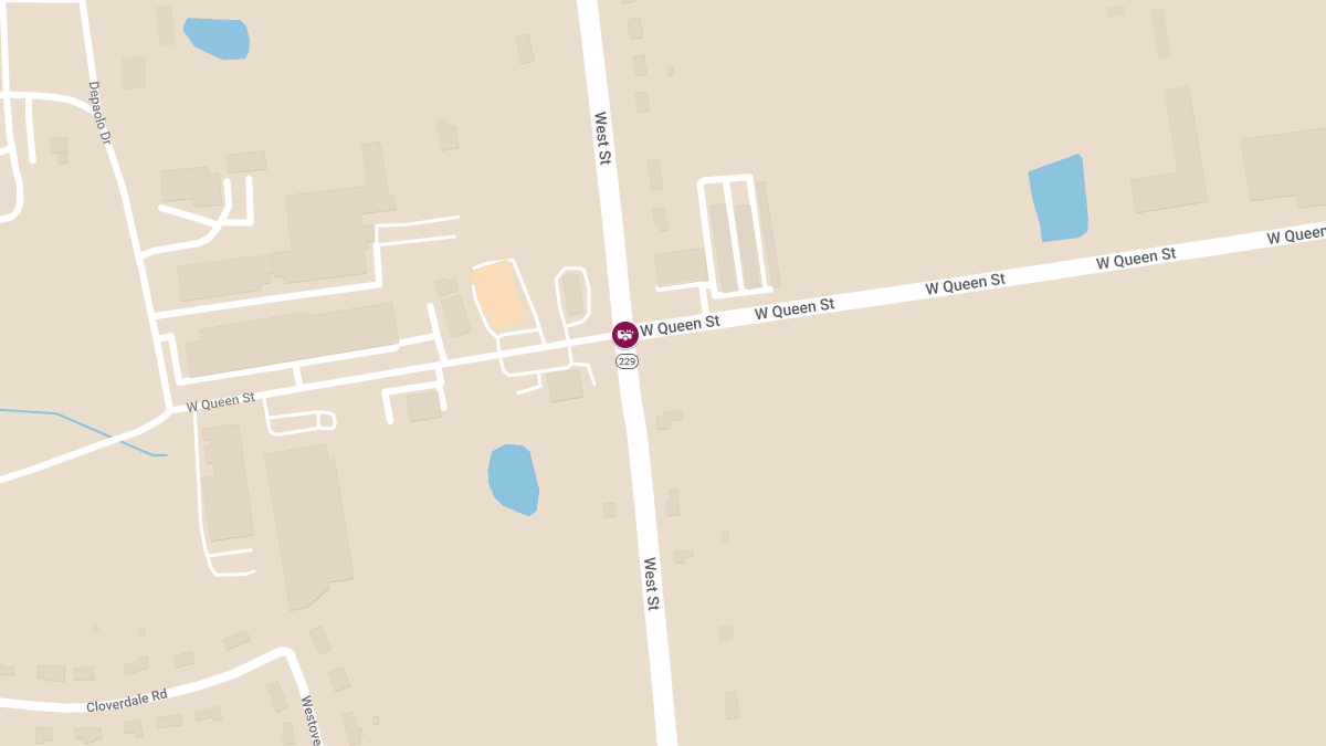 Multi-Vehicle Accident with Injuries at West Queen St & West St