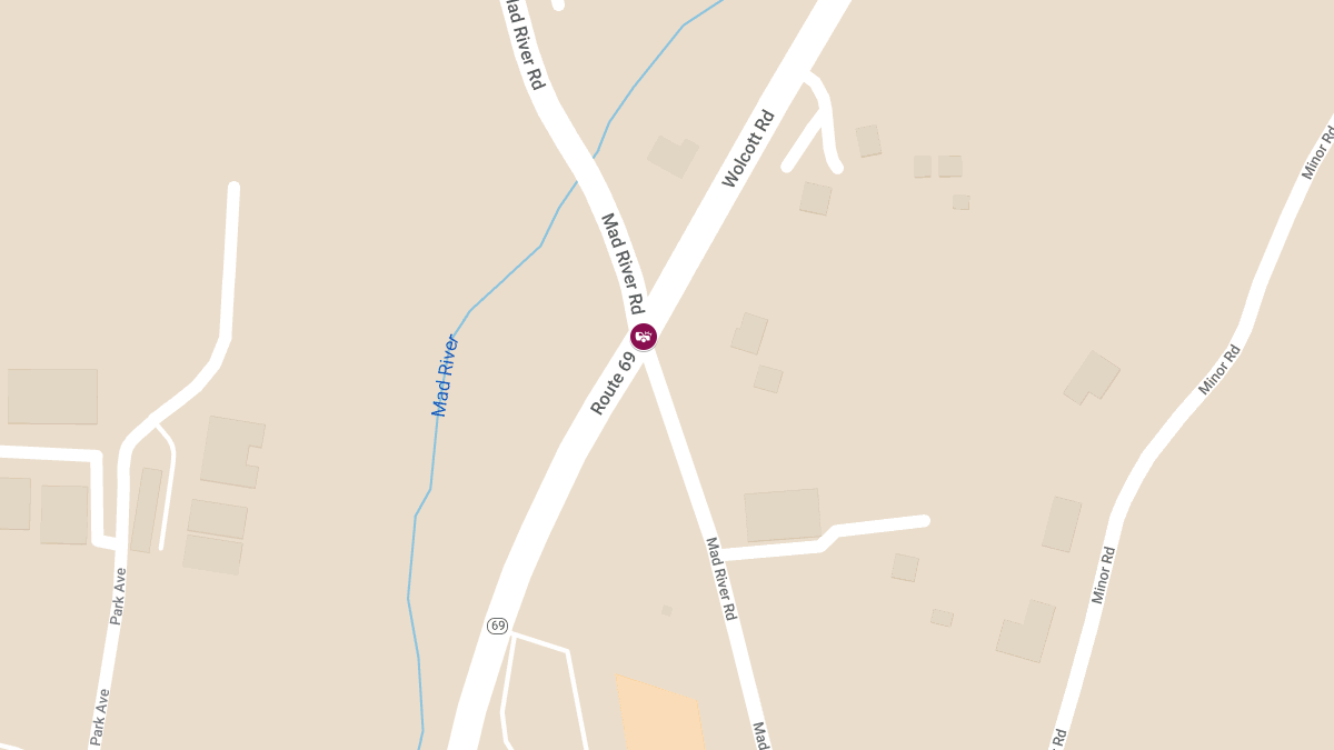 Multi-Vehicle Accident with Injuries on Wolcott Rd at Mad River Rd