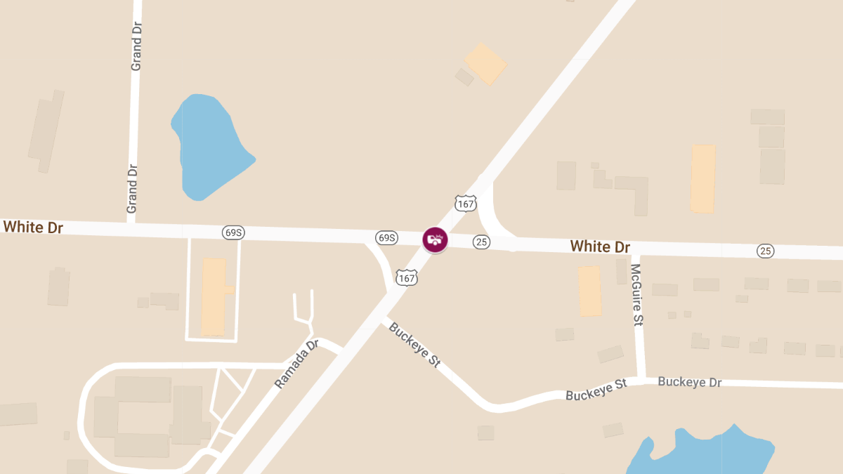 Multi-Vehicle Accident with Injury on Hwy 167 SB 0.9 Miles South of State Highway 25