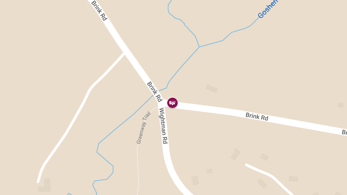 Multi-Vehicle Collision With Injuries at Brink Rd & Wightman Rd